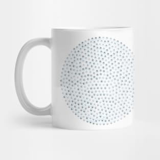 Dotwork - circles in blue an grey isolated on background Mug